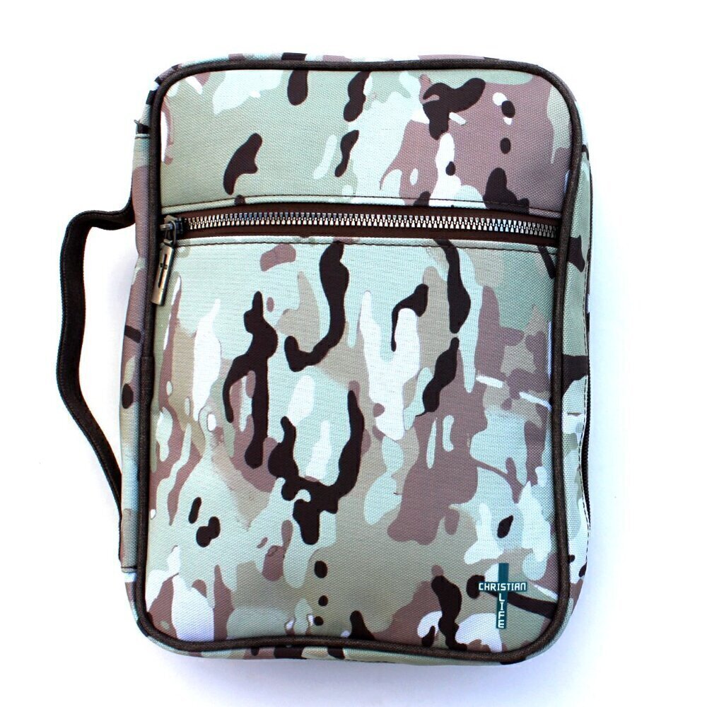 MWB-5007 Montana West Camouflage Pattern Print Canvas Bible Cover & Bookmark